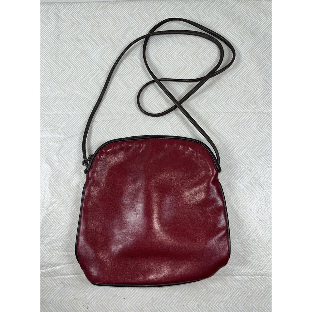 Vintage Donald J Pliner Python Crossbody Soft Leather Purse Red Made USA Y2K